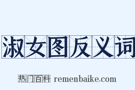 淑女图反义词是什么意思的图片